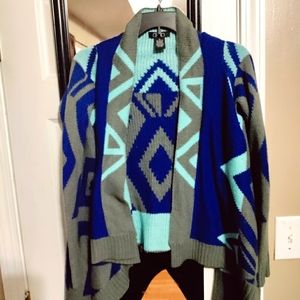 Geo Print Cardigan
